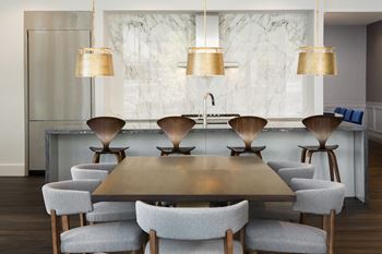 Resident's lounge with catering kitchen